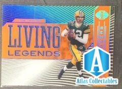 Aaron Rodgers 2020 Panini Illusions Living Legends Acetate Orange Parallel LL12